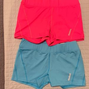 Bundle of two Reebok play dry shorts